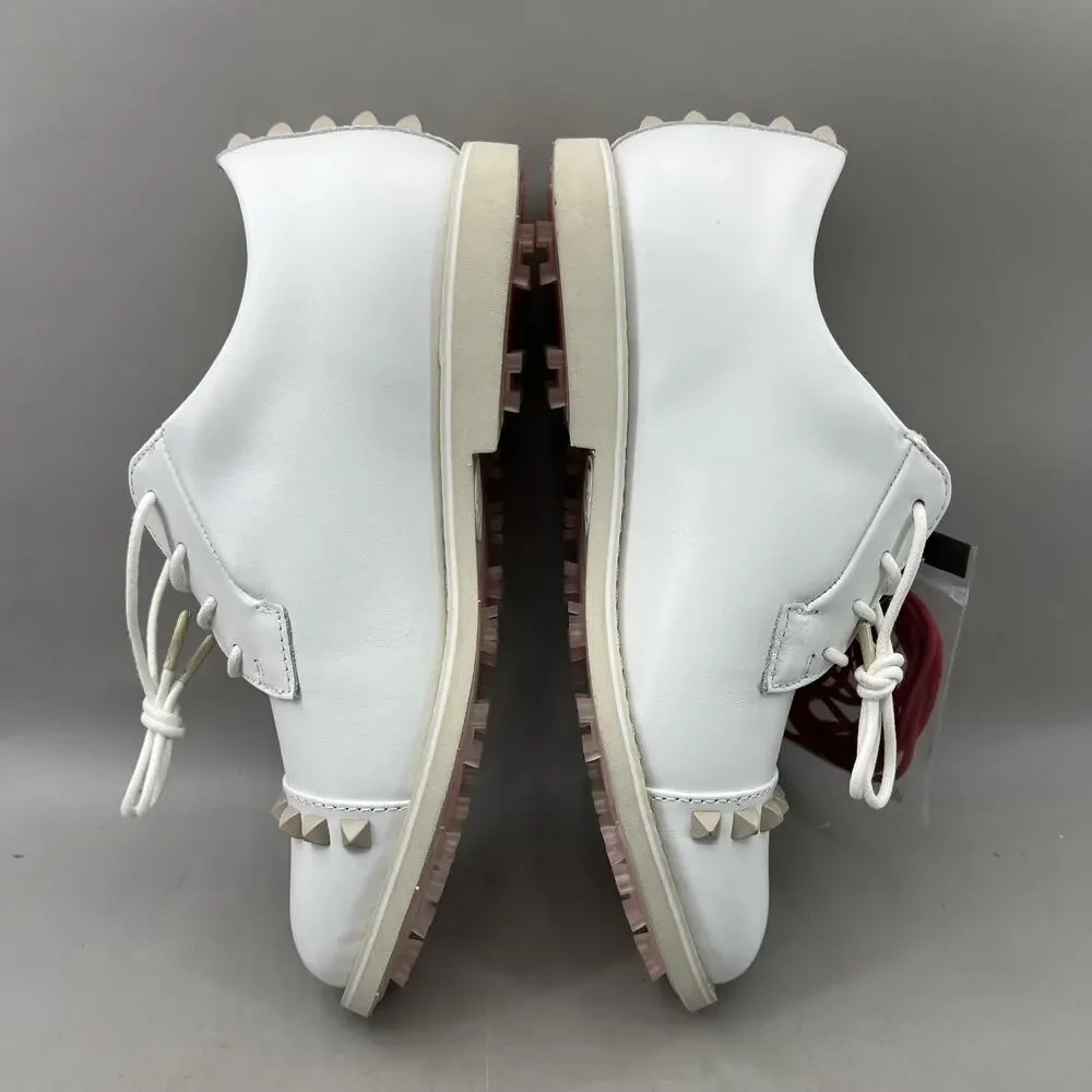 G/Fore Gallivanter Studded Golf Shoes Women Size 6 White Spikeless Sneakers NEW